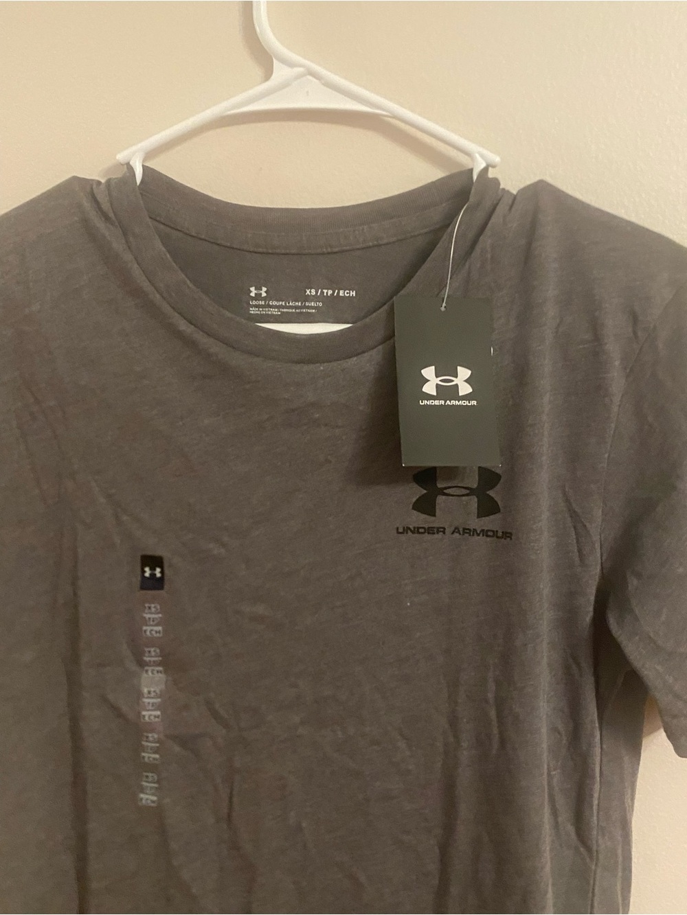 Under Armour Men's Grey Performance T‑Shirt XS